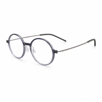 Monture de lunettes classique en titane pour adultes, lunettes de lecture anti-lumière bleue avec étuis à lunettes.