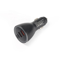 HNT Grosir Penjualan Terlaris 160W 2A2C 4-Port Charger Mobil Universal PD3.1 QC PPS Adaptor Pengisian Cepat untuk Laptop Ponsel