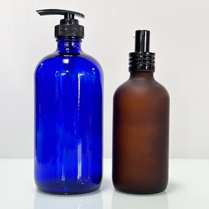 2/4 oz 8oz clear 500 ml boston Bottle with Metal Cap Top Diffuser 60 Amber 16oz 250ml 4oz Glass Spray Bottles 500ml with Spray - Product Image 4