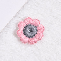 Nouveau brodé écologique feutre tournesol vêtements accessoires fleur patchs bricolage chaussures chapeaux cheveux accessoires