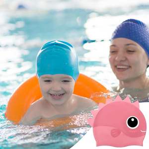 <span class=keywords><strong>Poisson</strong></span> dessin animé élasticité maximale faible coût imperméable grand <span class=keywords><strong>bonnet</strong></span> <span class=keywords><strong>de</strong></span> <span class=keywords><strong>bain</strong></span> unisexe pour les enfants - Product Image 4