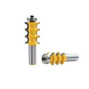 Juego de brocas para molduras de muebles de triple perfil festoneado, 2 brocas, vástago de 1/2 pulgada - Product Image 5