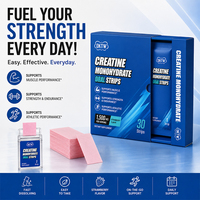 OKTW Créatine Monohydrate en Bandes Orales Goût Fraise – Favorise les Performances Athlétiques, l'Entraînement et la Nutrition Quotidienne