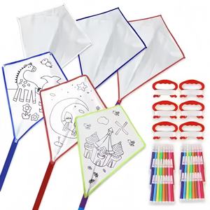 Niños hechos a mano DIY cometas personalizadas volando jardín <span class=keywords><strong>de</strong></span> infantes educación temprana al aire libre juguete <span class=keywords><strong>cometa</strong></span> fábrica al por mayor - Product Image 1