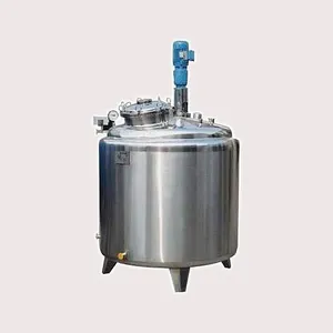 Réservoir de mélange chauffé électrique en acier inoxydable 300-5000l de haute qualité avec agitateur