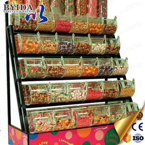 Chất lượng tốt 5 Tier kẹo giá với Acrylic Thùng - Product Image 3