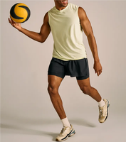 Performance légère En Gros Mesh Running Training Split Shorts Homme Short En Nylon D'entraînement Avec Doublure