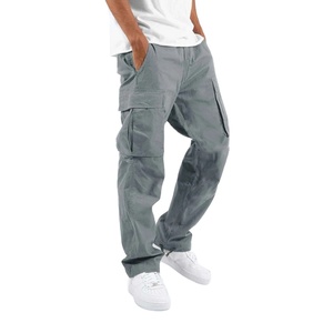 Custom Cotton Twill <b>Cargo</b> Pants Relaxed Fit <b>Straight</b> <b>Leg</b> Utility <b>Trousers</b> Multi Pocket Outdoor Hiking Workout Casual Camouflage - Product Image 6