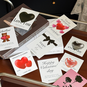 Tim đập Tự Làm Thiệp chúc mừng vật liệu giấy thanh lịch cho Hoa bó hoa và tin nhắn cho phước lành và bao bì cửa hàng - Product Image 2