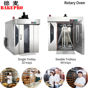 Bakepro Hoàn Chỉnh Thiết Bị Nướng Bánh Dây Chuyền Sản Xuất Sử Dụng Gas Propane Chỉ Có 64 Khay Quay Bánh Mì Giá Lò Nướng Thiết Bị Nướng Bánh - Product Image 4