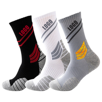 Chaussettes de sport tricotées confortables personnalisées pour hommes et femmes, chaussettes de basket-ball, chaussettes de sport personnalisées avec logo