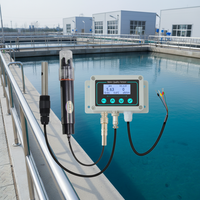 Sonda digital industrial RS485 Modbus para pH y EC para plantas de tratamiento de aguas residuales, aguas negras y calidad química del agua