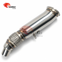 Vorderes Auspuffrohr Poliert Geflochtenes Design für BMW N20 F20 F22 F30 F32 125i 220i 320i 328i 420i 428i Werkspreis