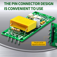 Medidor de Energía Inteligente Peacefair PZEM-004T-D-P TTL Modbus RTU Monofásico 100A CA 80-260V, Medidor de Potencia en Vatios y KWH para Hogar, Industria e IoT