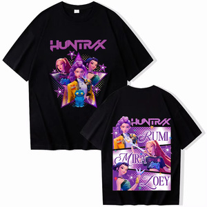 Nueva Camiseta Kpop Demon Hunters Personalizada al por Mayor para Hombre y Niños, Camiseta de Algodón Kpop Demon Hunters - Product Image 1
