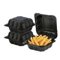 Boîtes alimentaires personnalisées YANGRUI avec logo, emballages pour déjeuner, salades, contenants en forme de galets, couvercles à charnières, contenants alimentaires à emporter, plateaux