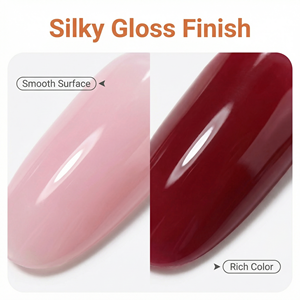 สีทาเล็บคุณภาพสูง OEM ไม่ต้องเช็ด ปลอดภัยต่อสิ่งแวดล้อม DIY แม่เหล็ก น้ำยาเคลือบเงา 4 ฟรี ซิลค์ท็อปโค้ท ยูวีเจล ปลอดสารพิษ ดีไซน์แบบฝรั่งเศส - Product Image 4