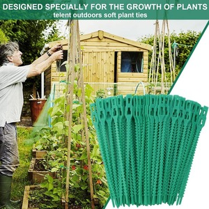 Attaches de plantes réglables, attaches flexibles pour plantes de jardin, clip de tige vert pour <span class=keywords><strong>support</strong></span> d'escalade d'arbres de jardin, vigne, tomate - Product Image 3