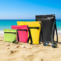 Op maat gemaakte TPU PVC softback mode outdoor reis make-up tasjes verzegelde zwem telefoonhoesje cosmetische toilettas droge tas heren waterdicht