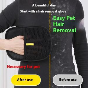 TOMPO-Gants de dépouillement double face pour animaux de compagnie, outil d'épilation pour chien et chat, gants de nettoyage pour animaux de compagnie, brosse nettoyante - Product Image 5