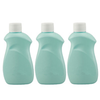 Bouteille de recharge en plastique HBC 100 ml avec bouchon à clapet pour lessive, gel douche, échantillons cosmétiques - Échantillon gratuit, format voyage, portable