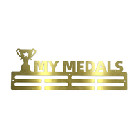 Gymnastique personnalisé Marathon Médaille Cintre En Métal Médaille Présentoir Médailles Mur En Métal Trophée Rack