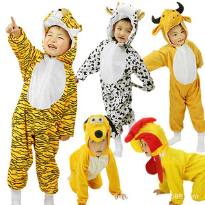 Traje de tigre de una pieza para el Día del Niño, disfraz de actuación para guardería, traje transfronterizo - Product Image 1