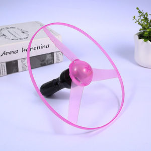 Large LED <b>Light</b> Disc UFO <b>String</b> Toy for Children - Flash <b>String</b> Flying Saucer with Plastic Grip for Outdoor Play - Product Image 3
