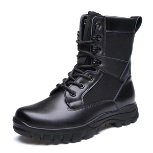 DF701 Tactical <b>Hiking</b> <b>Boots</b> Tan High Top Lace Up Outdoor All Seasons Durable Men Canvas <b>Boots</b> - Product Image 4
