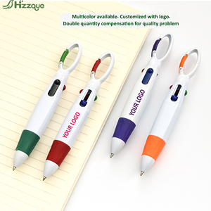 Chất lượng cao bốn màu quảng cáo Quà Tặng Bút biểu tượng tùy chỉnh màu đen màu đỏ màu xanh màu xanh lá cây 1.0mm mực khuyến mại bán buôn - Product Image 3