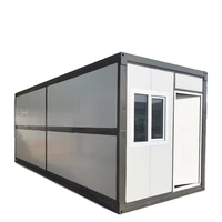 Maison conteneur pliable en Z préfabriquée à bas prix pour usage hôtelier, design moderne, matériau panneau sandwich