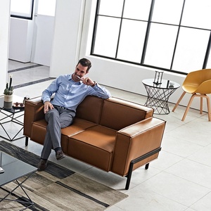 Guangzhou Factory Leather Fabric Sectional <b>Office</b> Reception <b>Sofa</b> Set for Villa <b>Office</b> Waiting Room Leisure Synthetic Leather - Product Image 3