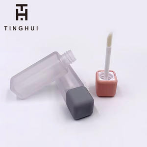 Tubes vides carrés multicolores pour brillant à lèvres 5 ml avec applicateur pinceau, emballage cosmétique mat givré avec impression offset – Vente en gros - Product Image 5