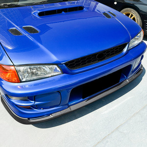 สปอยเลอร์หน้า Amp-Z ลายคาร์บอนไฟเบอร์ ผิวด้าน สำหรับ Subaru Impreza WRX STI ปี 1997-2001 - Product Image 3