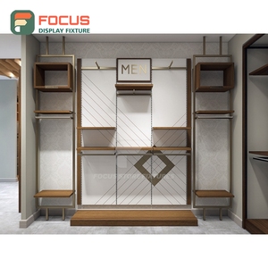 Latest Design Retail Shop Tempered Glass Display <b>Showcase</b> Oem Service Chain Clothing Store - Product Image 5