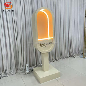 Fond de scène de livre d'or audio de mariage en fer personnalisé SMOOTH avec design miroir, couleur et taille personnalisables - Product Image 6