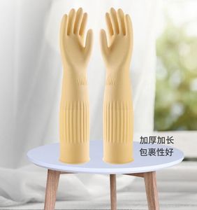 Gants <span class=keywords><strong>de</strong></span> cuisine ménagers en caoutchouc épais et allongés, imperméables, pour la vaisselle et le linge, vente en gros - Product Image 5