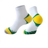 Chaussettes de course professionnelles en coton tricoté pour marathon, unisexe, à dos en tissu éponge, pour l'été, la randonnée en extérieur et le cyclisme, antibactériennes