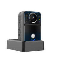 Caméra portable à porter sur le corps avec vision nocturne HD 2K/1440P, écran de 2,0 pouces, temps d'enregistrement long, caméra portable à porter sur le corps