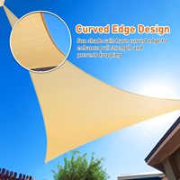 Nouvelle Voile d'Ombrage Respirante en PEHD Haute Résistance, Type Rectangle ou Triangle, pour Jardin et Terrasse, Tissée