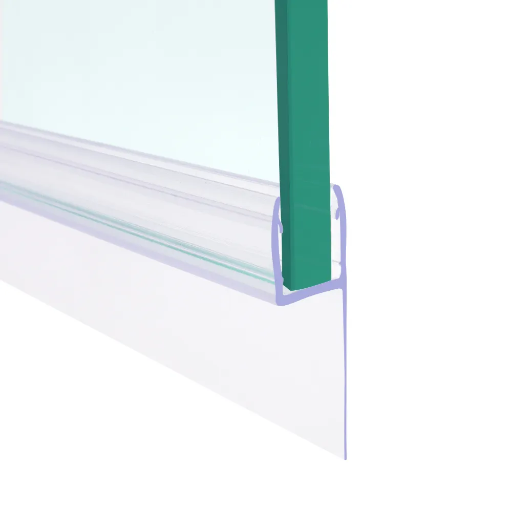 GUIDA 716064 H shape waterproof frameless PVC rubber shower screen sliding door sealing strip