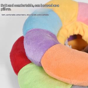 Collier de protection réglable et doux pour <span class=keywords><strong>chat</strong></span> et chien Elizabeth, anti-léchage, anti-morsure, color-block, pour animaux stérilisés ou castrés - Product Image 2