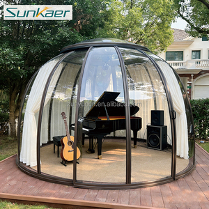 Livraison rapide en aluminium polycarbonate verre étanche boîtier extérieur tentes Igloo maison pour pool house dôme <span class=keywords><strong>piscine</strong></span> - Product Image 5