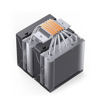 Jonsbo CR-3000E Dual Fan 120mm ARGB CPU Cooler PWM Compatible AM5 AM4 Computer Cases Copper Heatpipes Fluid Bearing 72.23 CFM