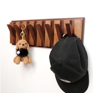 Wholesale Custom Folding Wall Mounted Hook Modern Design <b>Storage</b> Rack 8 Flip Hooks <b>for</b> Bathroom Living Room Bag <b>Storage</b> - Product Image 3