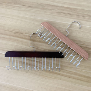 Estante de Almacenamiento de Madera Maciza, Fantástico Colgador Vintage de 8 Ganchos para Ropa Interior, Corbatas, Cinturones, Bolsos, Paraguas - Product Image 3