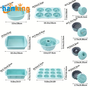 30pcs Eco-Friendly <b>Silicone</b> Kitchen Baking Supplies Set <b>Cake</b> <b>Molds</b> Baking Sheet Donut Pan <b>Silicone</b> Muffin Pan <b>Cake</b> Pan Opp Bag - Product Image 2