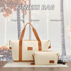 Bolsa deportiva de poliéster de gran capacidad de doble capa a la moda con cierre de cremallera para viajes de mamá - Product Image 2