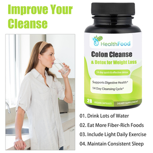 High Grade Herbal Colon Cleanse Capsules Effective Detox Vegan Capsules Promote Digestion Slim Fast Pills with Senna Leaf - Product Image 4