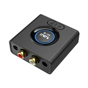 迷你可充电蓝牙5.0音频适配器，AUX & RCA无线立体声音乐接收器/接收器
